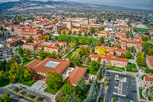 Boulder city drone shot